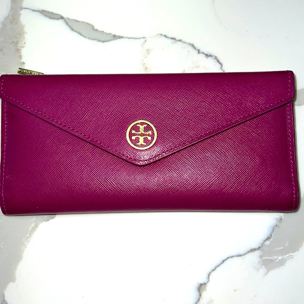 Tory Burch Continental Wallet Fuschia